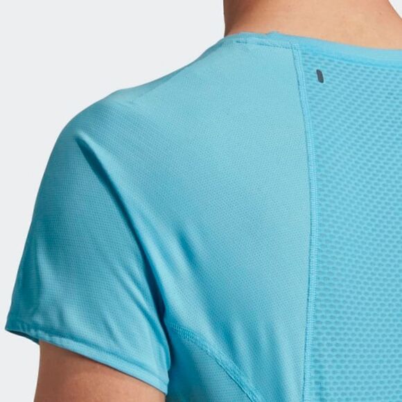 Adidas Heat Ready Aeroready Running T Shirt Adizero Boston 10 Blue Gray White - Picture 4 of 6